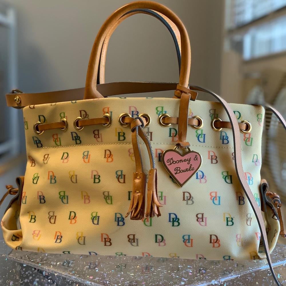 Dooney & Bourke Monogram Tassel Tote